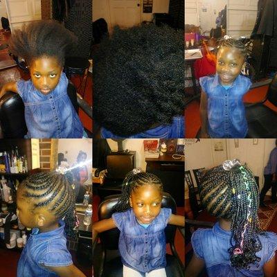 Kids braids natural hair maintenance