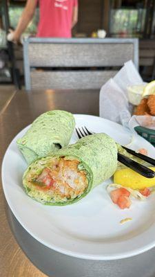 Coconut Shrimp Wrap $13.95 (special) - came with 2 shrimp lol