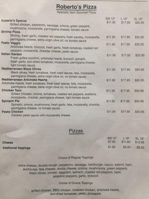 Menu Front