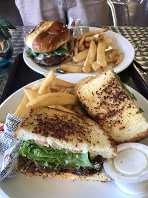 Adobo Chicken Sandwich and Jalapeño Burger