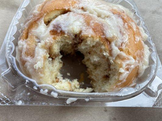 Homemade cinnamon roll