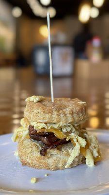 Bacon egg and cheese biscuit