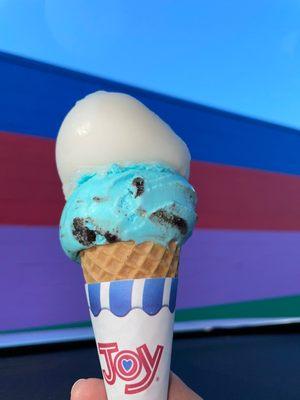 That's a small...cookie Monster & lemon sorbet