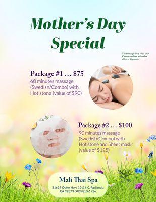 Mother's Day Special!!!!! Valid through May 15th, 2024