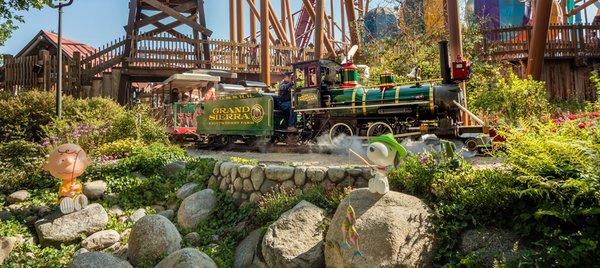 Grand Sierra Railroad is one of several family attractions in the land.