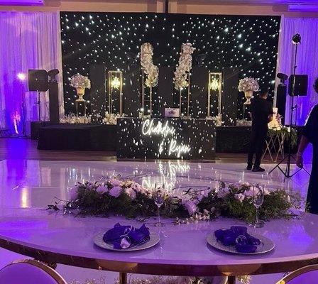 Reception set up