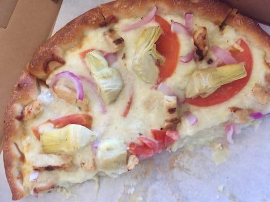 Artichoke Chicken Pizza (!!!)