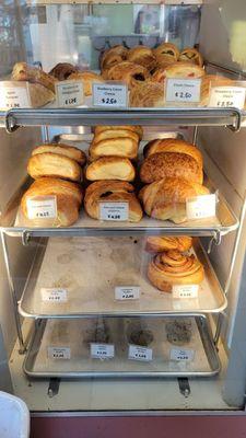 Croissant display.