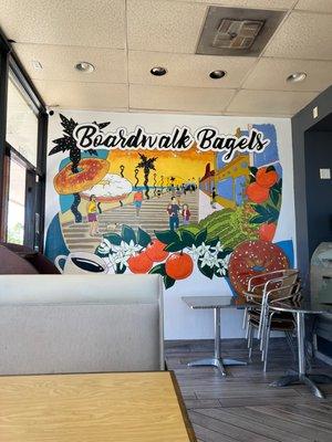 Boardwalk Bagel Wall Mural