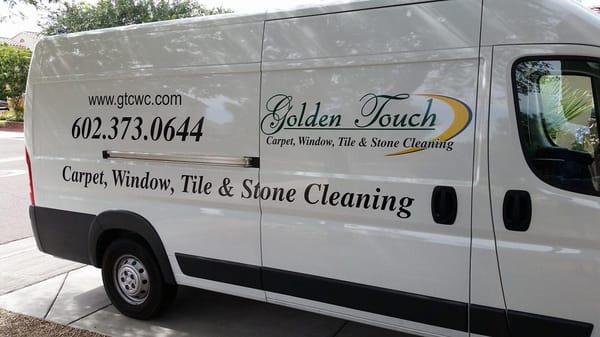 Our carpet cleaning van