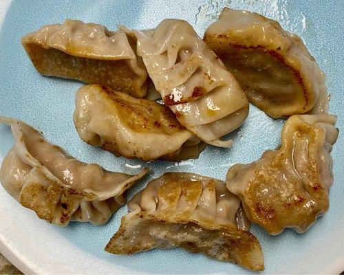 Chicken shishito dumplings (cooked)