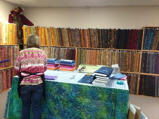 Tons of batik fabric