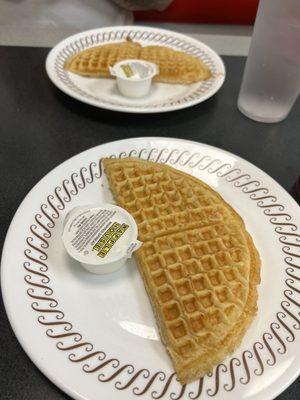 Shared a single waffle