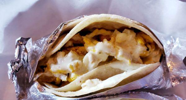 Chorizo and Egg Taco