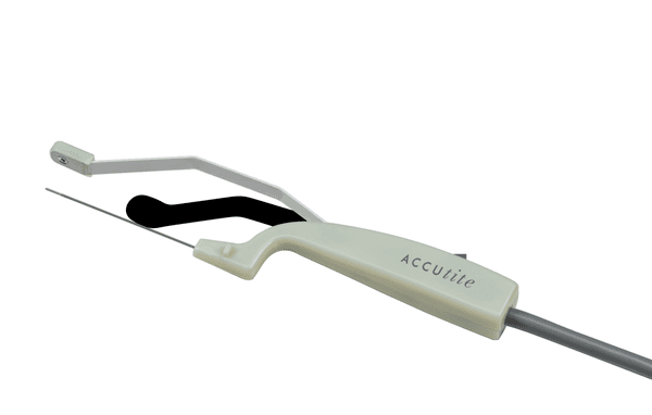 AccuTite handpiece used for skin tightening in small areas like facial features