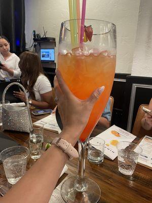 Strawberry mango mimosa