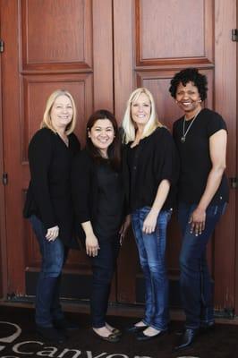 Charleston front office staff.  (left to right) Diane, Donna, Cathy, Felicia