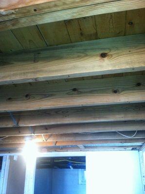 Joist after treatment