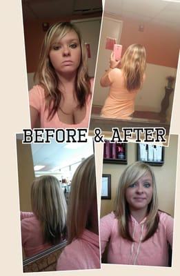 Full highlights with a cut and style from Kimmie Bonifiglio