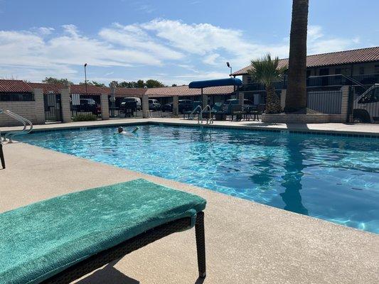 Pool at our motel!