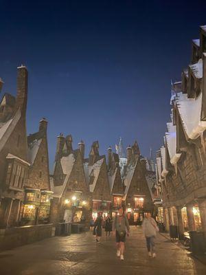 Hogsmeade Village by night