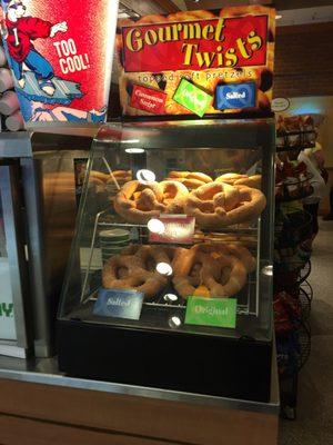 ICEE machine and soft pretzels.