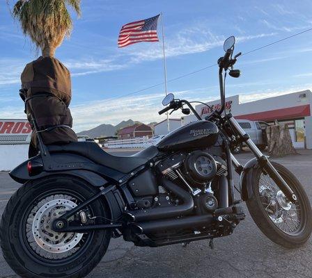 My bike shortly after I left Desert Wind HD.