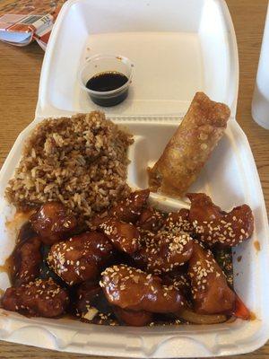 Sesame chicken extra spicy