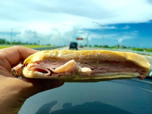 Cuban breakfast sandwich