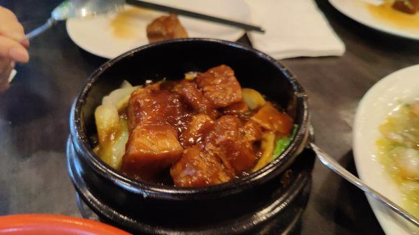 Red braised pork belly