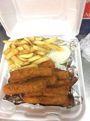 Chicken Finger Dinner (8 pc CK finger, F.F., and ranch)