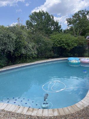 Our pristine pool thanks to Haley and Hines Pool and Spa!