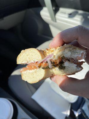 Salmon / Lox Bagel Sandwich