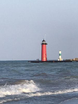 A Lake Michigan light house