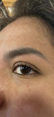 Left eyebrow