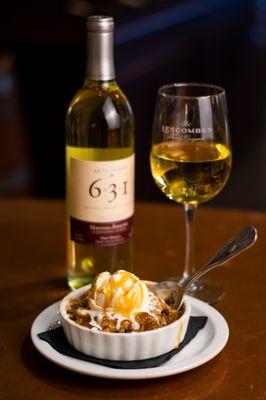 Apple Crisp with our 631 Signature Malvasia-Riesling