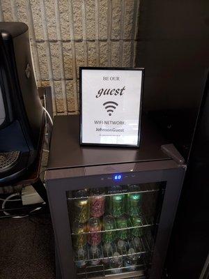 Complimentary Cold Beverages available in waiting area