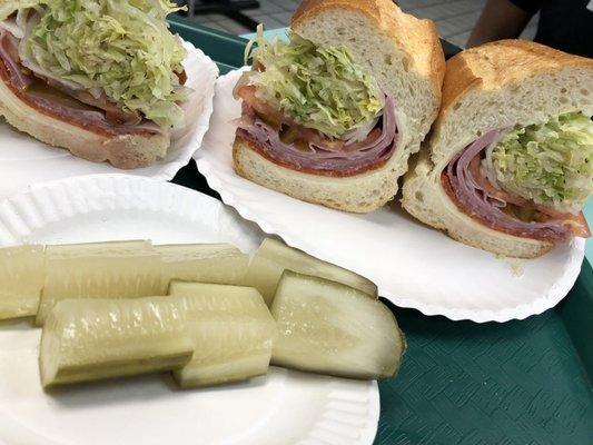 Italian sub and must-try pickles!