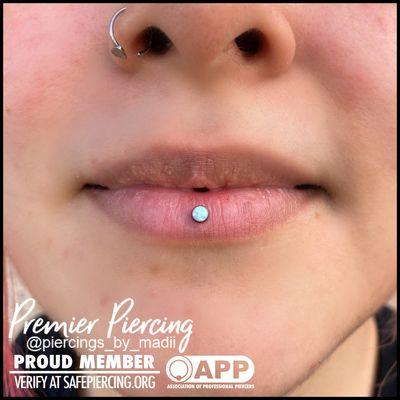 Healed Ashley piercing by Madii