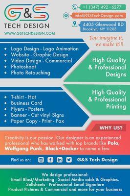 G&S TECH DESIGN FLYER.