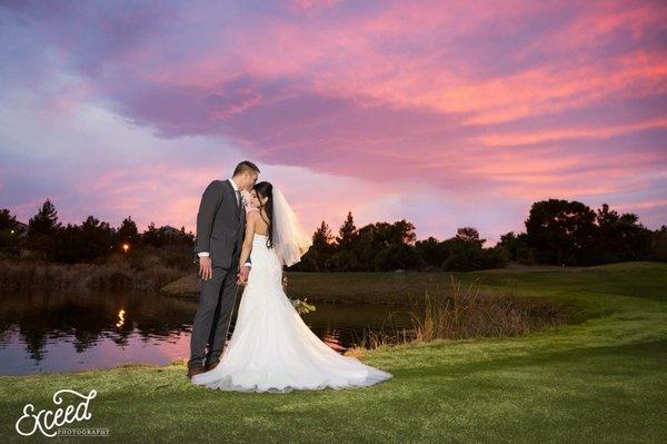 Christina and Jason and a beautiful sunset!