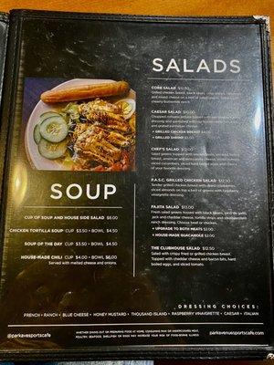 Menu - Soup & Salad