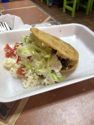 Gordita de asada