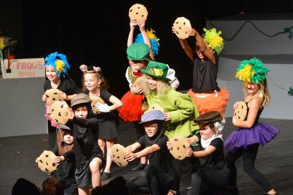 Toad made a batch of delicious cookies in Ovation's 2017 Summer Camp performance of A Year with Frog and Toad!