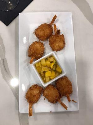 Coconut shrimp $12