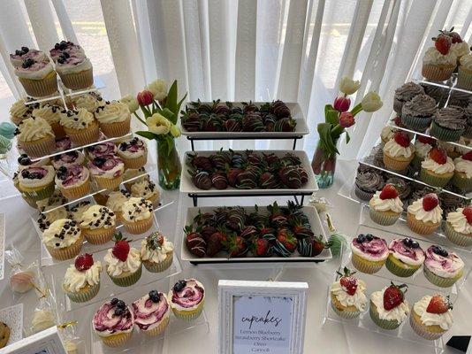 Baby shower dessert table