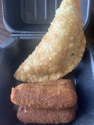 Empanada and croquettas