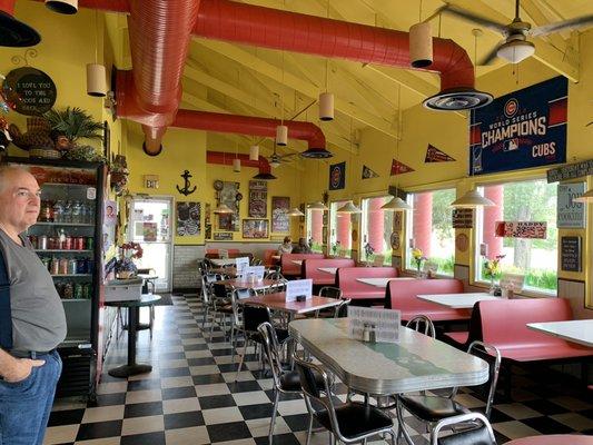 The dining room is a classic diner.