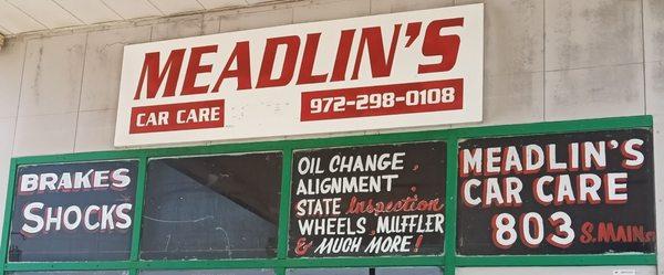 Meadlin's Car Care