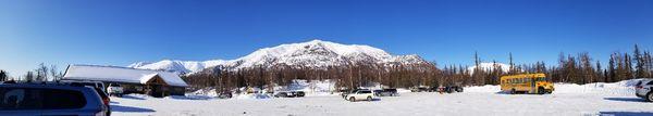 View from the parking lot mid-March